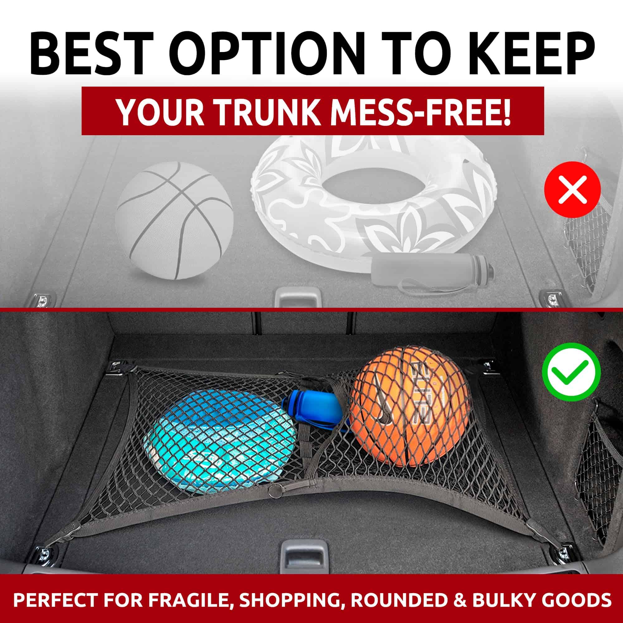 Red Elástica de Malla para Maletero de Estilo Automotriz - Imagen 5