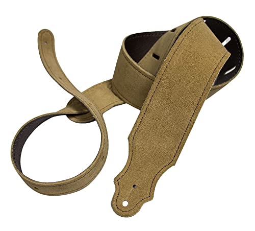 Correa de guitarra Franklin de 2" de ante con respaldo de