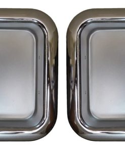 Manija de puerta exterior cromada - Par izquierdo/derecho