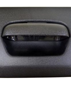 Manija de la puerta trasera con bisel, negro texturizado