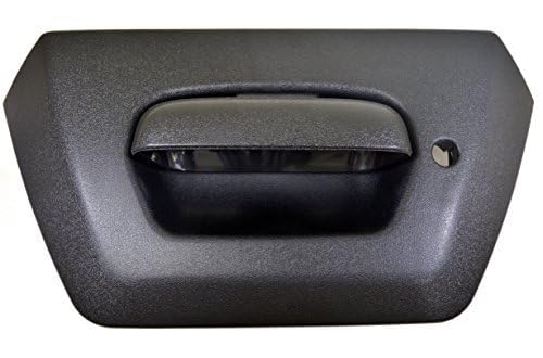 Manija de la puerta trasera con bisel, negro texturizado