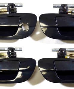 Manija de puerta exterior exterior suave negra - 1