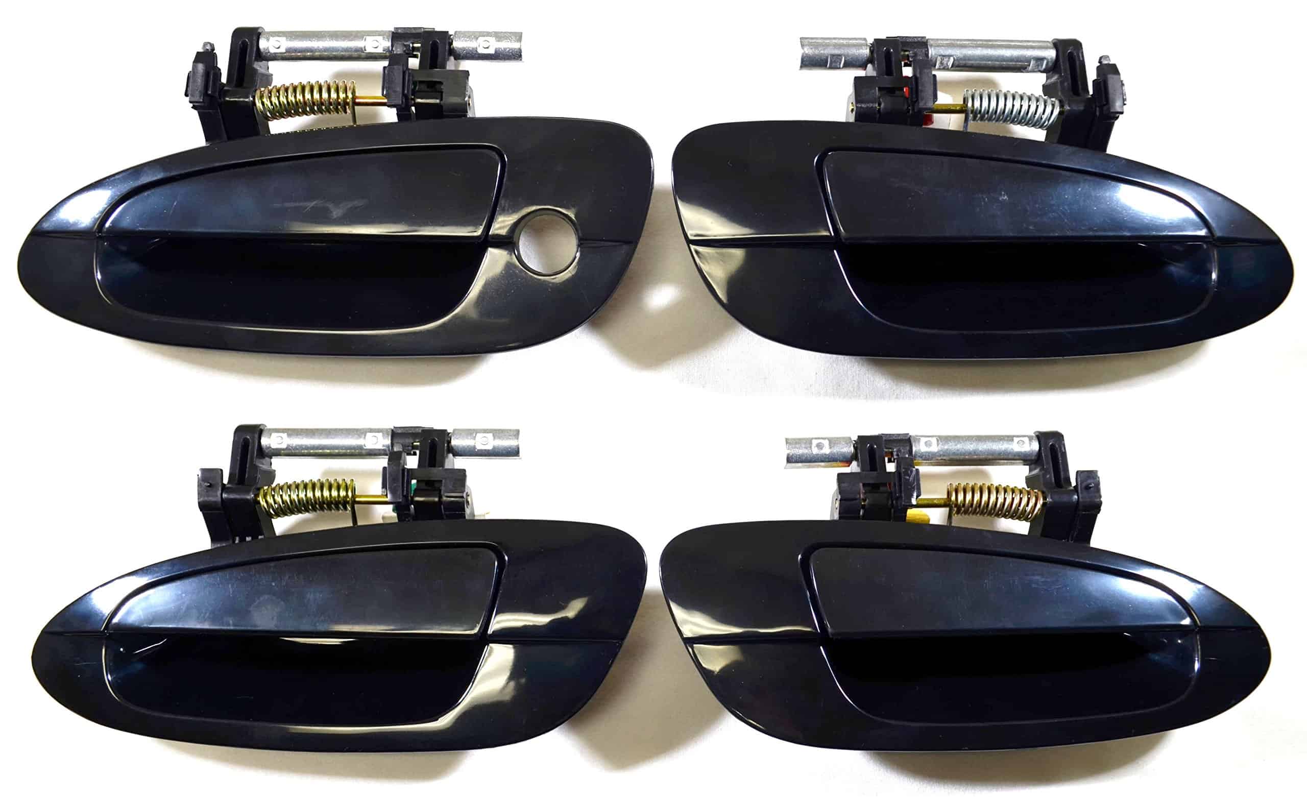 Manija de puerta exterior exterior suave negra - 1