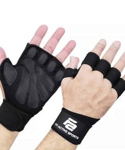 Guantes de Levantamiento de Pesas -Negro