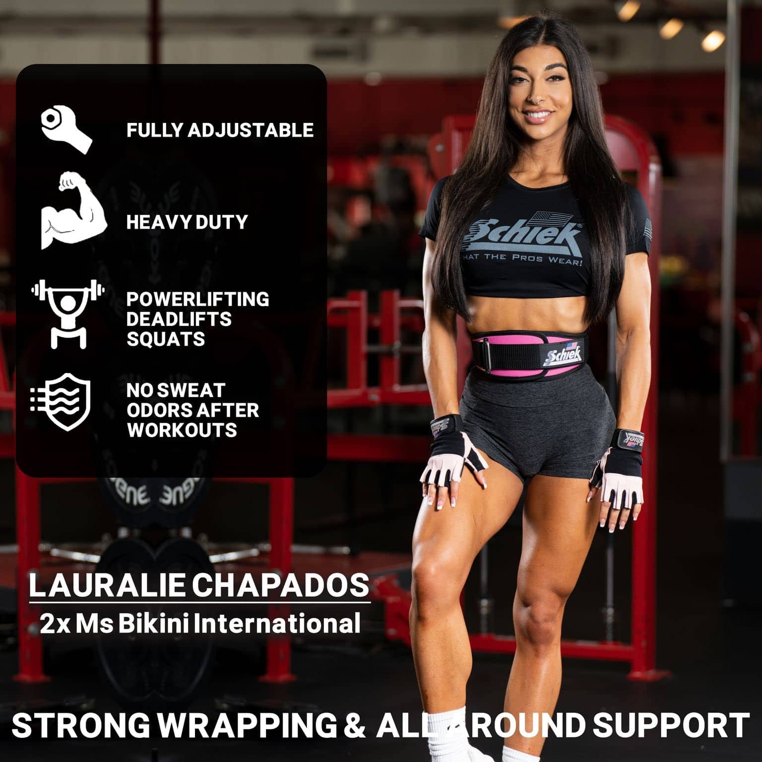 Cinturón de Levantamiento de Pesas Schiek -Rosa - Imagen 6