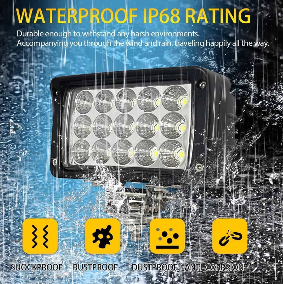 JASLITE 2PACK 6.3IN 45W Barra de Luces Led, Luces de - Imagen 6