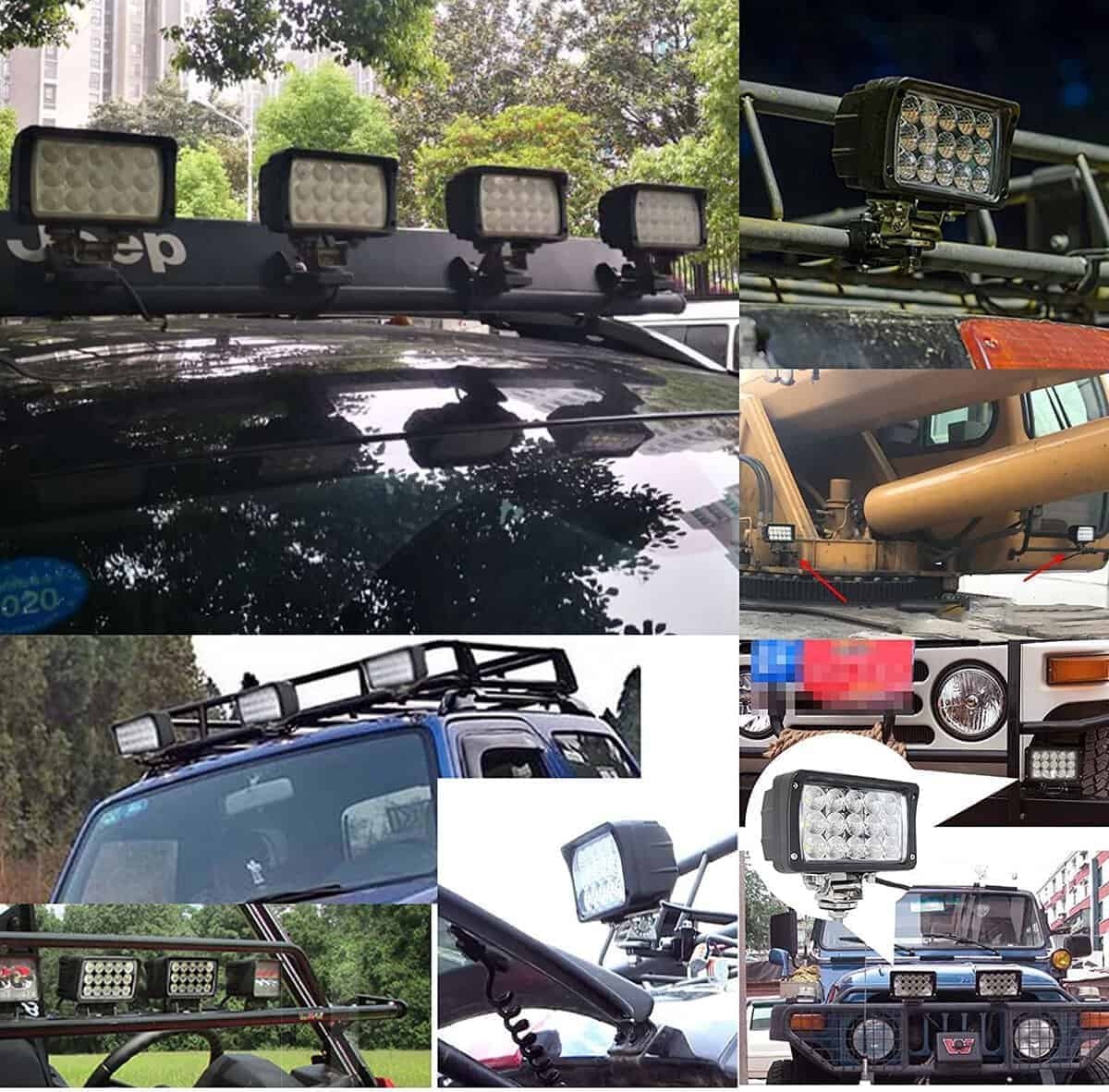 JASLITE 2PACK 6.3IN 45W Barra de Luces Led, Luces de - Imagen 7