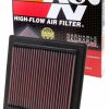 Filtro de aire del motor K&N: Alto -Negro
