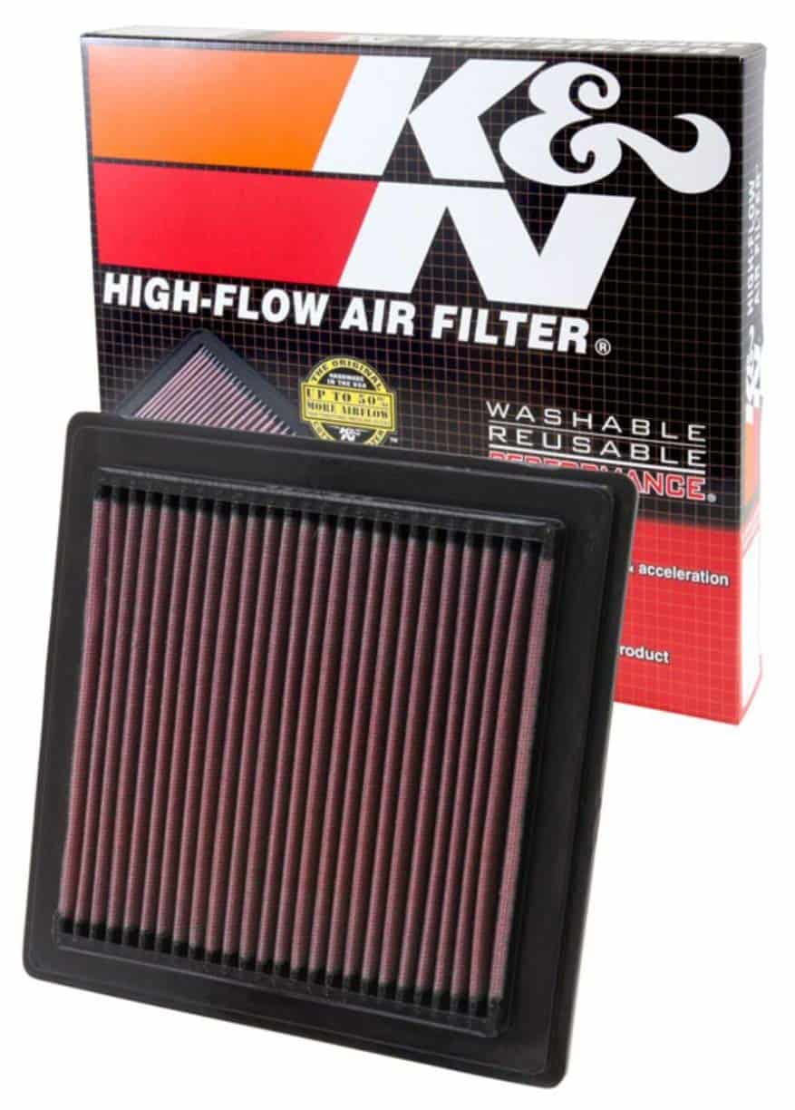 Filtro de aire del motor K&N: Alto -Negro
