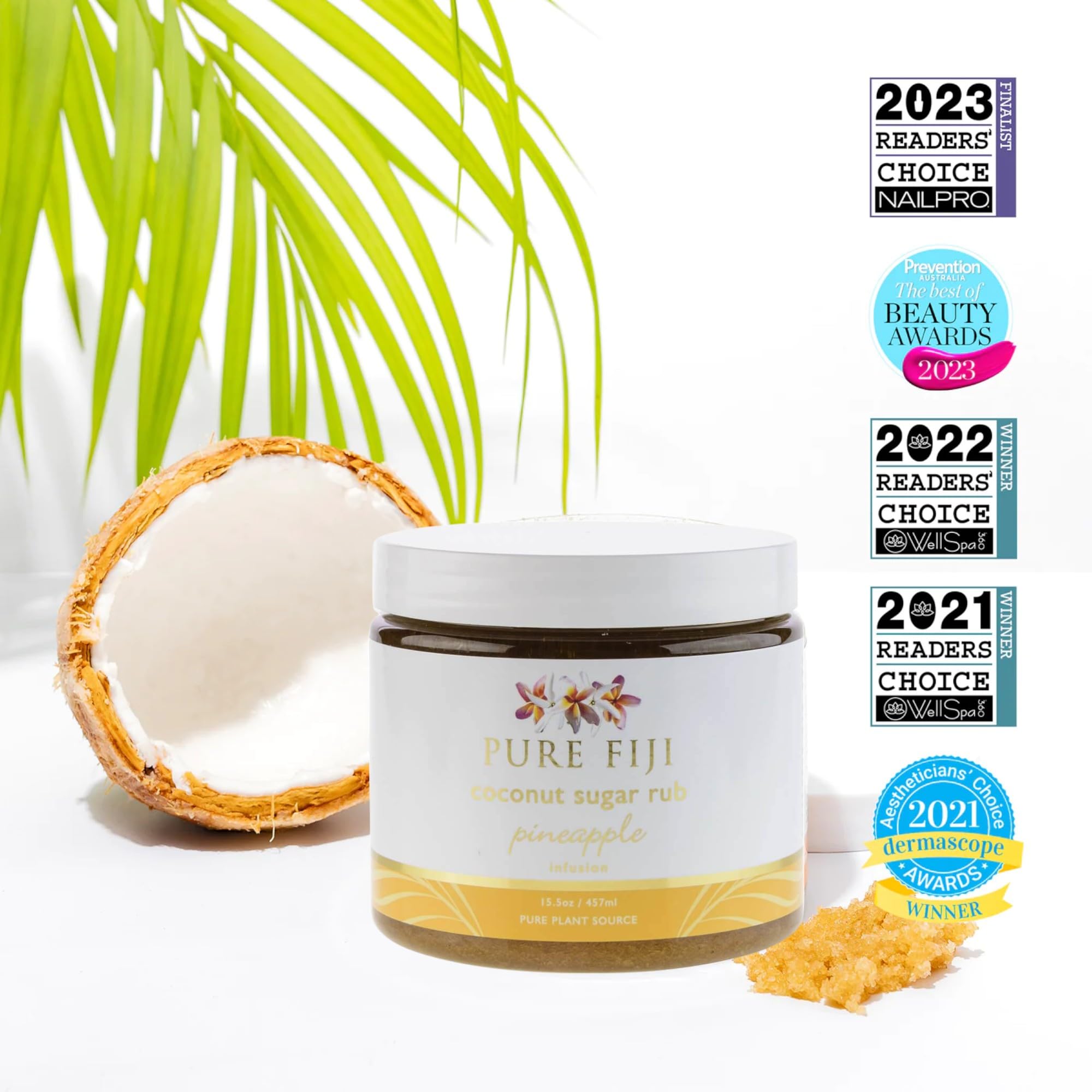 Exfoliante Corporal de Azúcar de Coco Pure Fiji - -, 15.5 Oz - Imagen 5