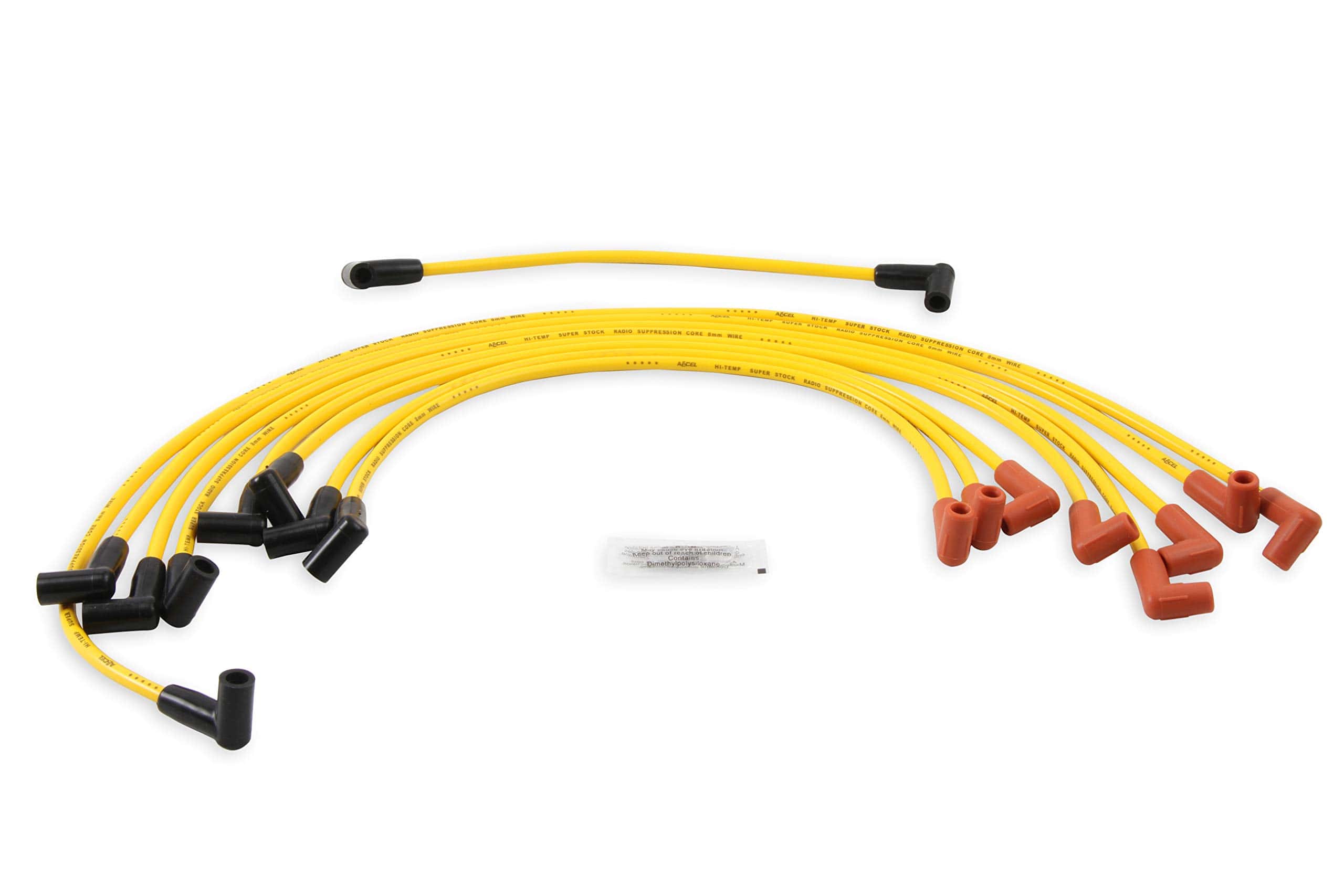 ACCEL 4048 Set de Cables de Bujía - 8mm - Amarillo con - Imagen 3