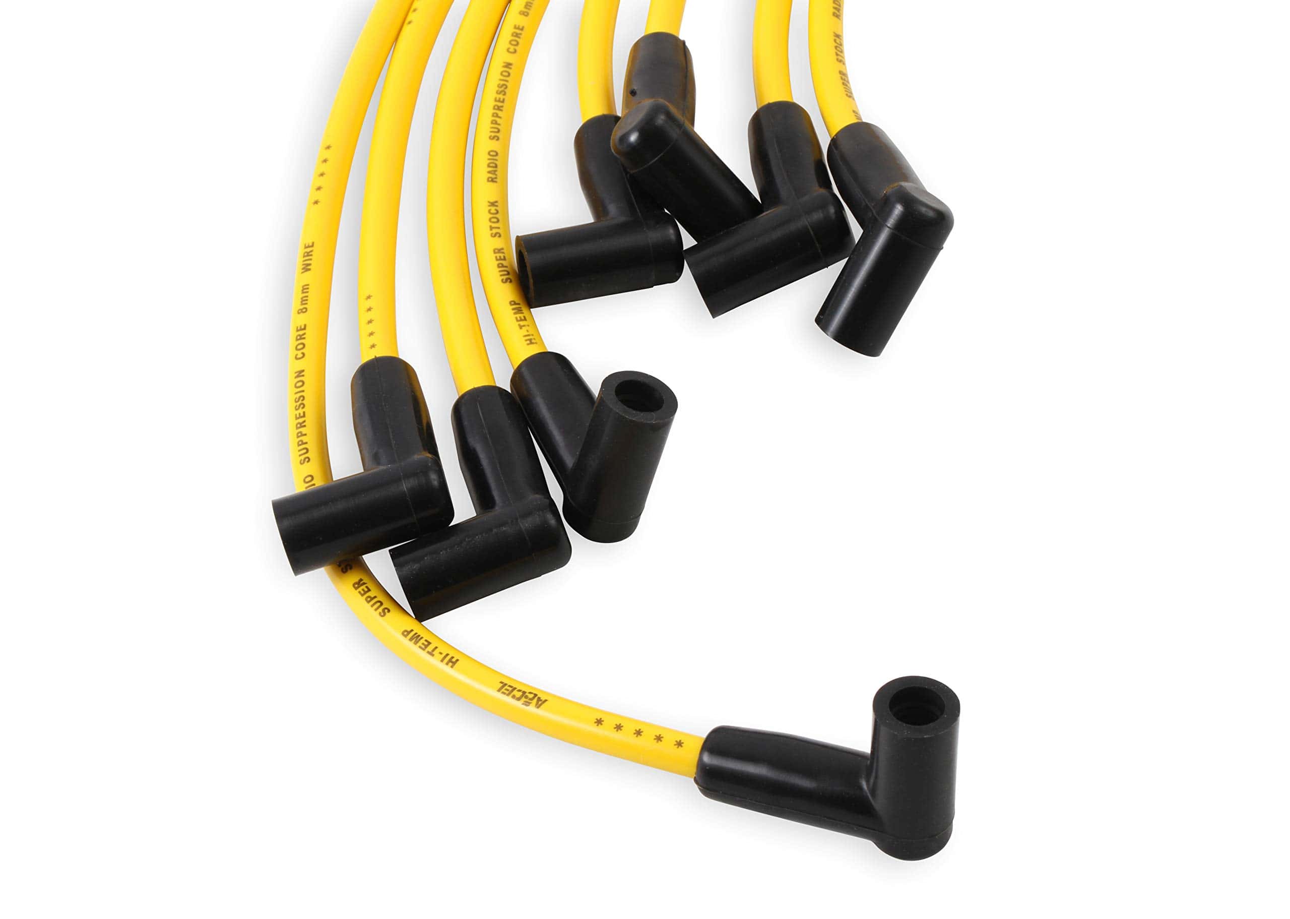 ACCEL 4048 Set de Cables de Bujía - 8mm - Amarillo con - Imagen 4