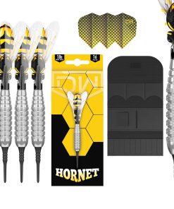 Dardos de Punta Suave Dart World Hornet Brass, 18G | Set de
