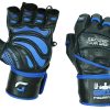 Guantes de gimnasio Grip Power Pads Elite de cuero con