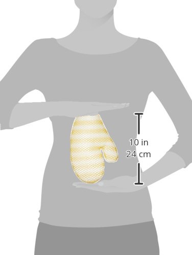 Manopla de baño unisex SUPRACOR Stimulite (Dorado/Blanco) - Imagen 5