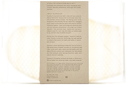 Manopla de baño unisex SUPRACOR Stimulite (Dorado/Blanco) - Imagen 4