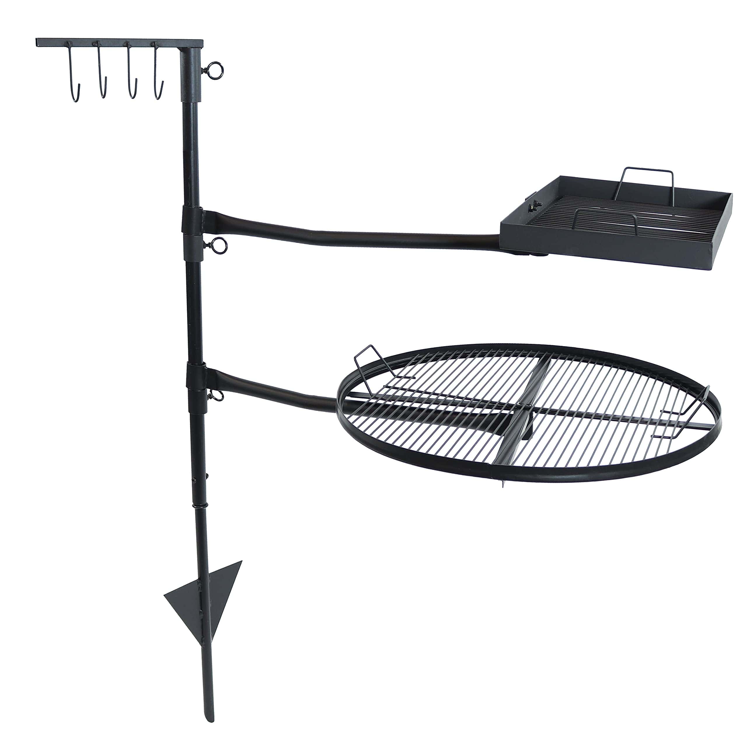 Sunnydaze Swiveling Dual-Grill Campfire Cooking Grate