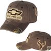 Gorra Chevrolet deshilachada de camuflaje (marrón)