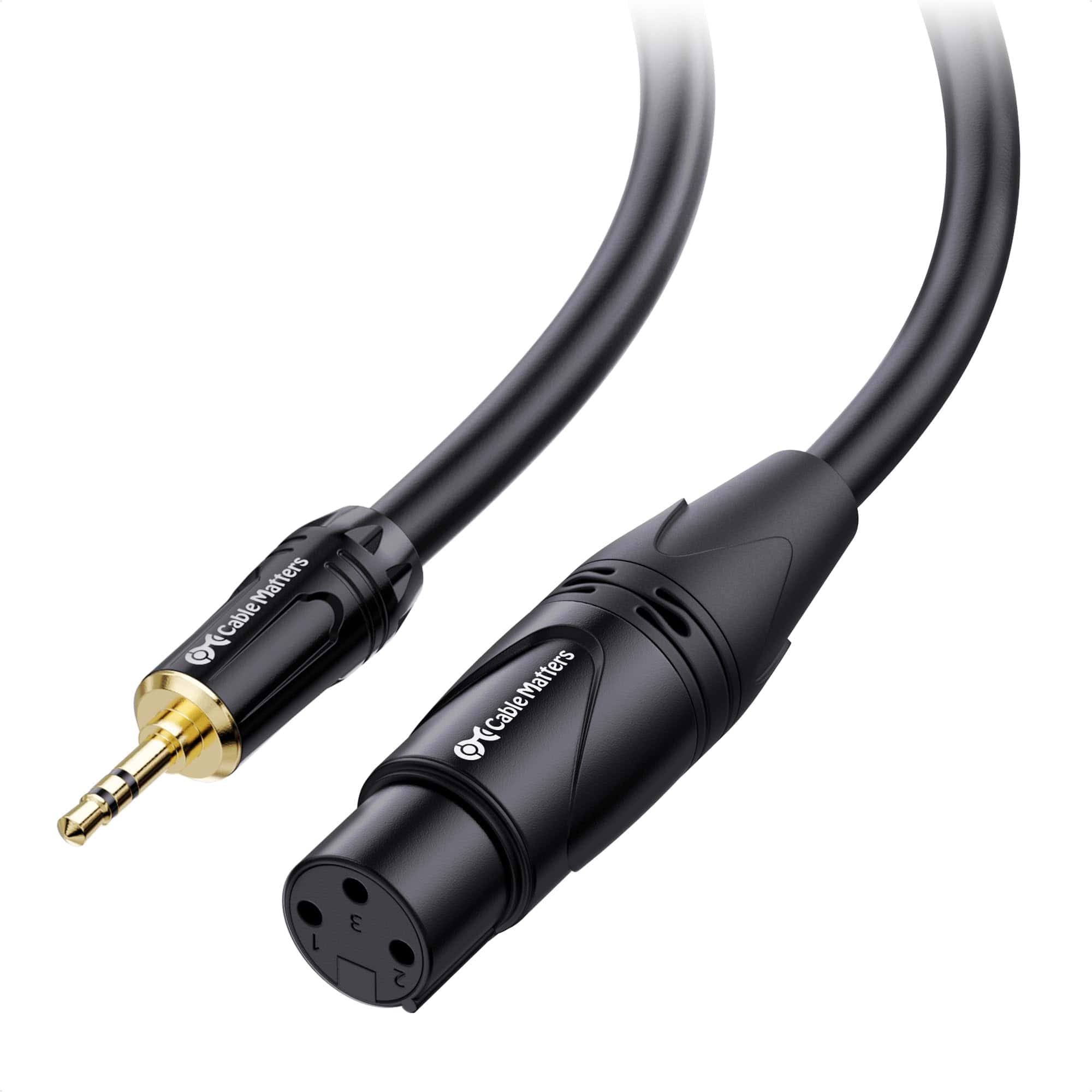 Cable Matters Cable Desbalanceado Largo de 3.5mm a XLR -