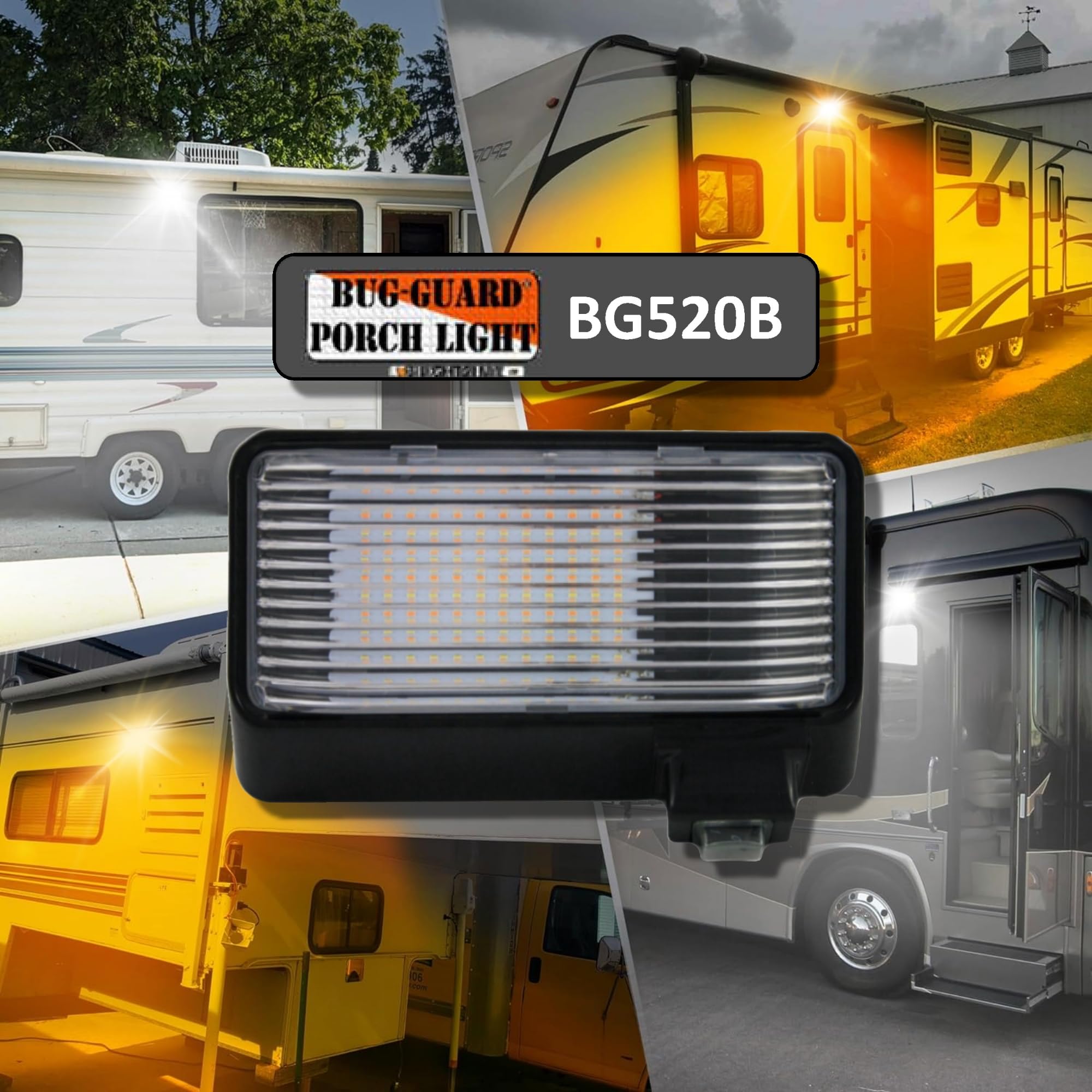 BUG-GUARD, BG520B Luz de inundación de toldo de RV exterior - Imagen 3