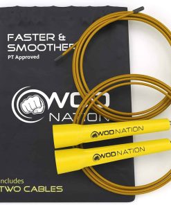 Cuerda para saltar ajustable de velocidad WOD -Amarilla