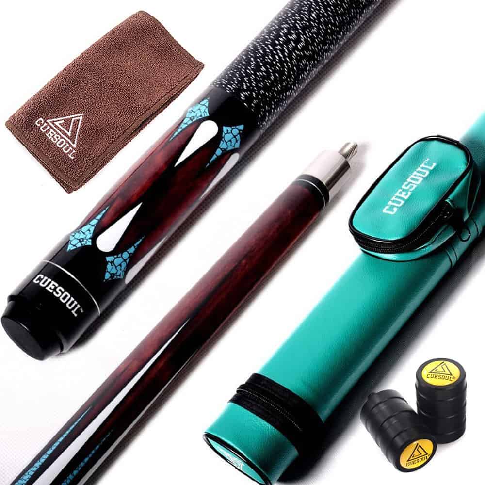 CUESOUL 58 Pulgadas 19oz 1/2 Palo de Billar -Gentle+CASE