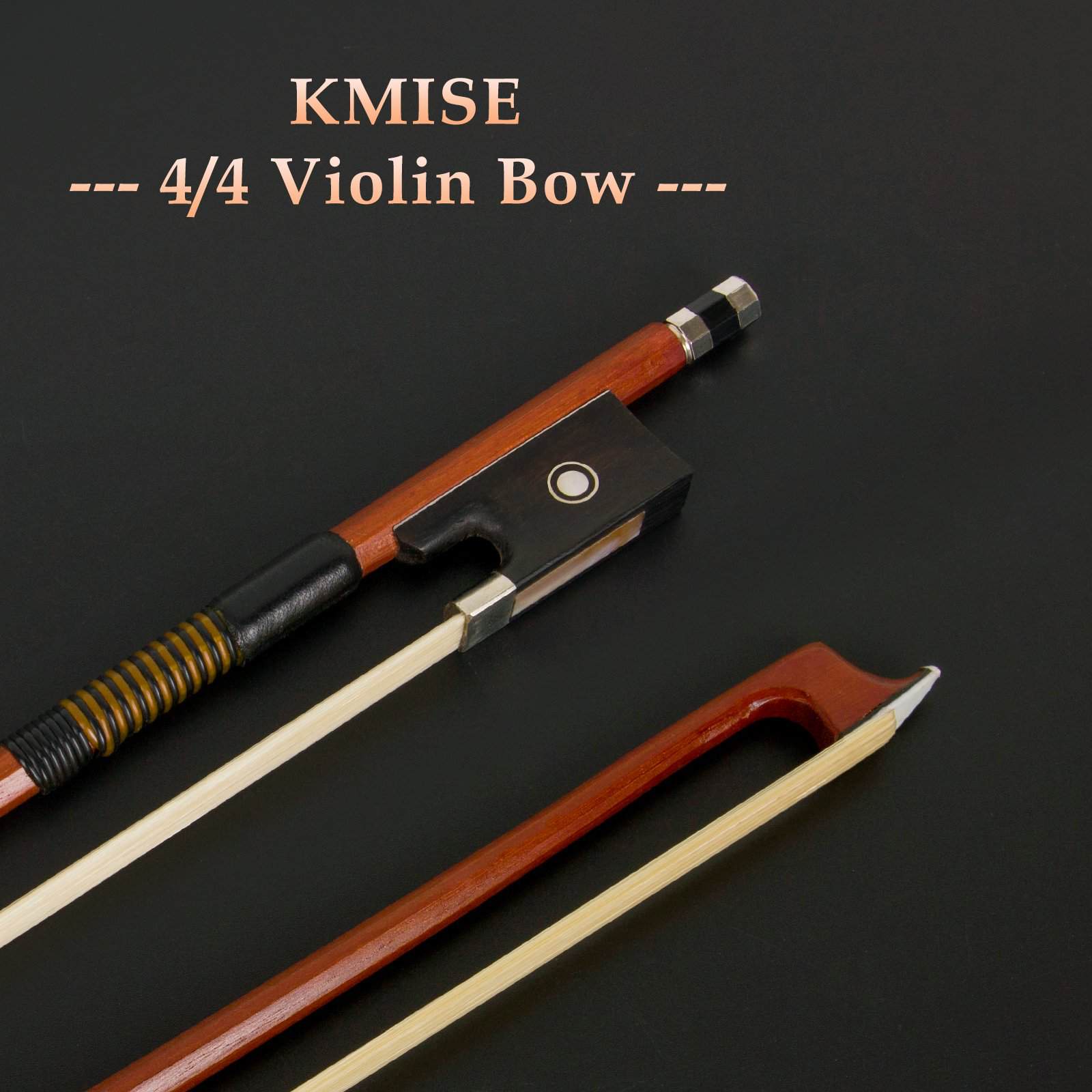 Arco de violín Kmise de 4/4, Amarillo y Negro - Imagen 4