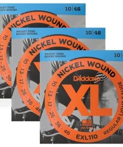3 Sets - D'Addario EXL110 Cuerdas para Guitarra Eléctrica