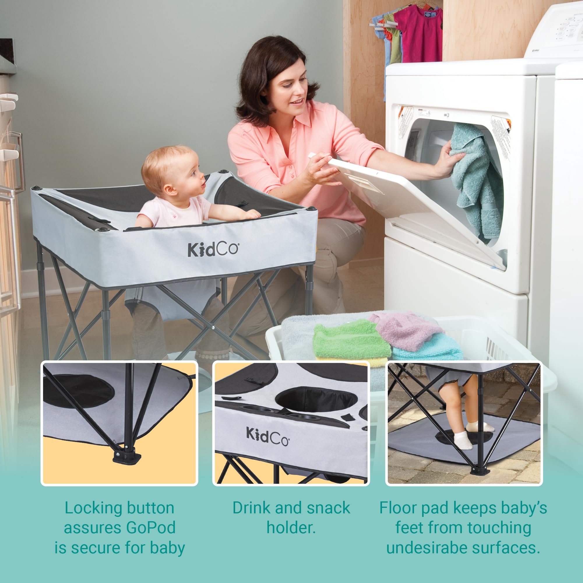 KidCo - Asiento de Actividades de Viaje GoPod con Altura - Imagen 3