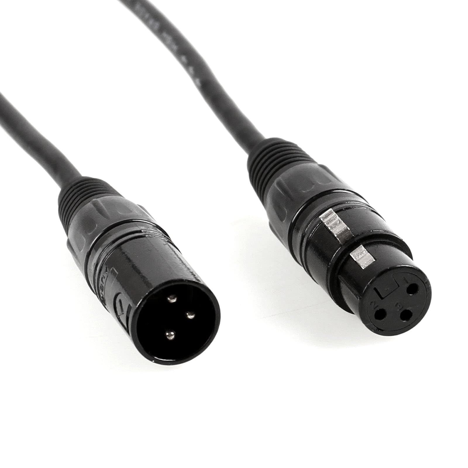 Paquete de 10 cables DMX de 3 pines de 6.5 pies por - Imagen 3