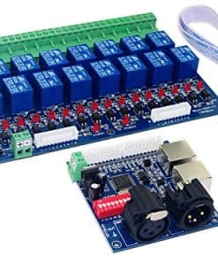 Kit de Interruptor de Relé de 16 Canales Controlador DMX