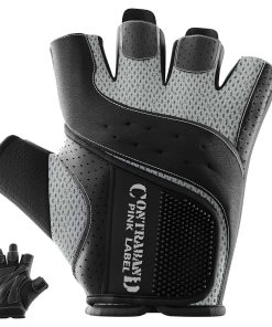 Guantes de Levantamiento de Pesas y Remo -Gris