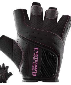 Guantes de levantamiento de pesas acolchados -Negro