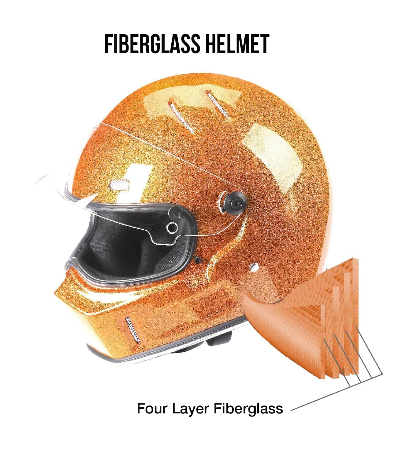 Casco de Motocicleta CRG de Cara Completa Fiberglass DOT - Imagen 6