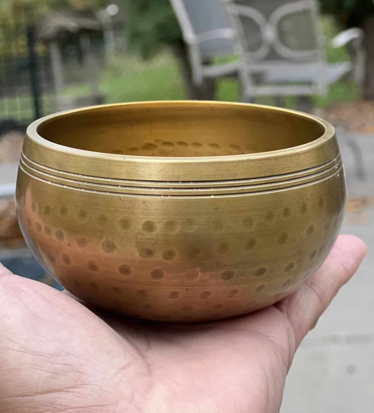 Set de Cuenco Tibetano de Gong de Anillo DharmaObjects con - Imagen 6