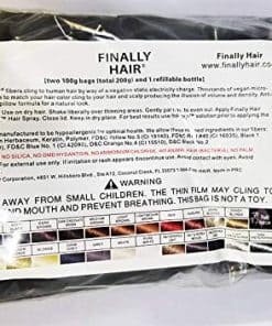 Fibras Capilares 200 Gramos 7 Oz. Con Botella de Finally