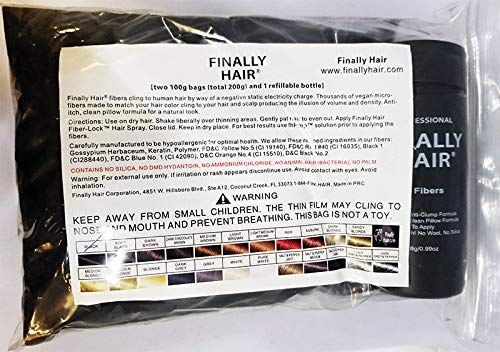 Fibras Capilares de 200 Gramos 7 Oz. con Botella de Finally