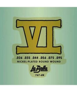 La Bella 767-6N Cuerdas de Guitarra Bass VI Niqueladas de