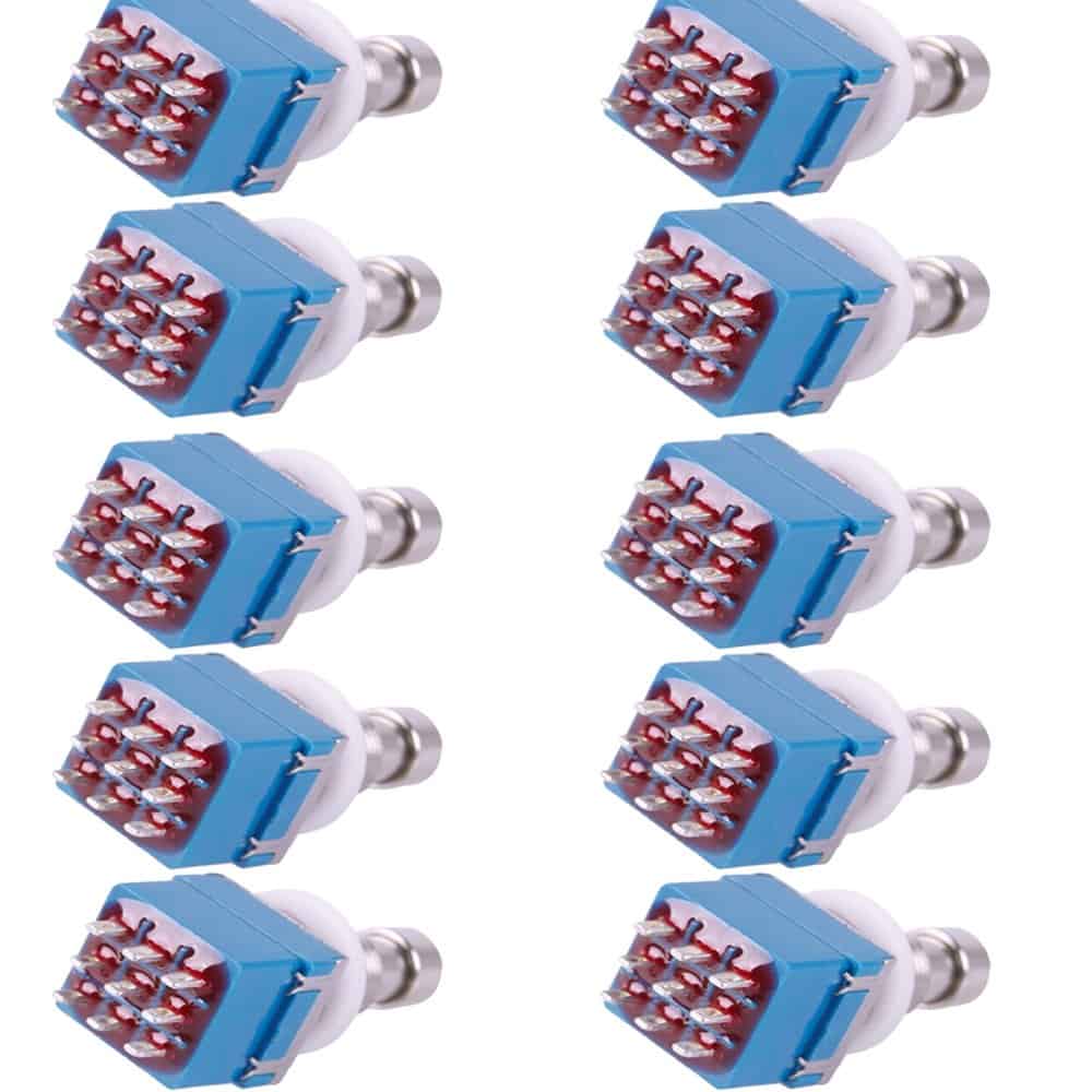 Interruptor de pedal de efecto para guitarra ESUPPORT 3PDT