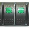 Panel de interruptores iluminados Fastronix (4) -Verde