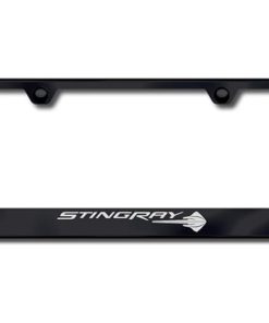 Marco de matrícula de acero inoxidable grabado oficialmente