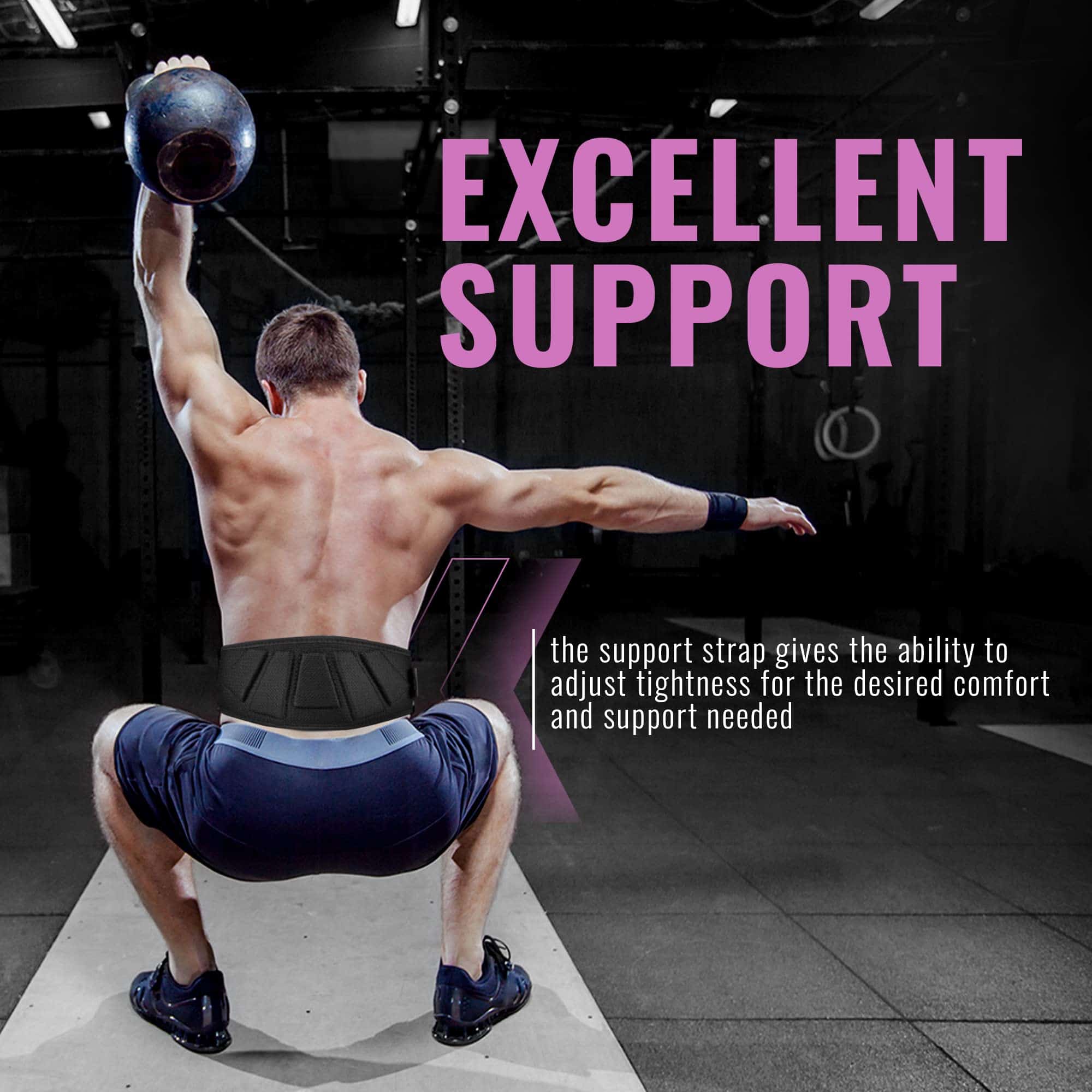 Cinturón de levantamiento de pesas Fire Team -Rosa - Imagen 9