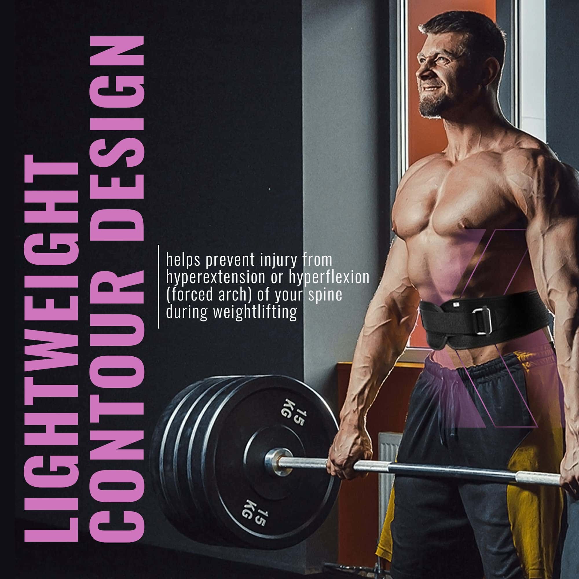 Cinturón de levantamiento de pesas Fire Team -Rosa - Imagen 7