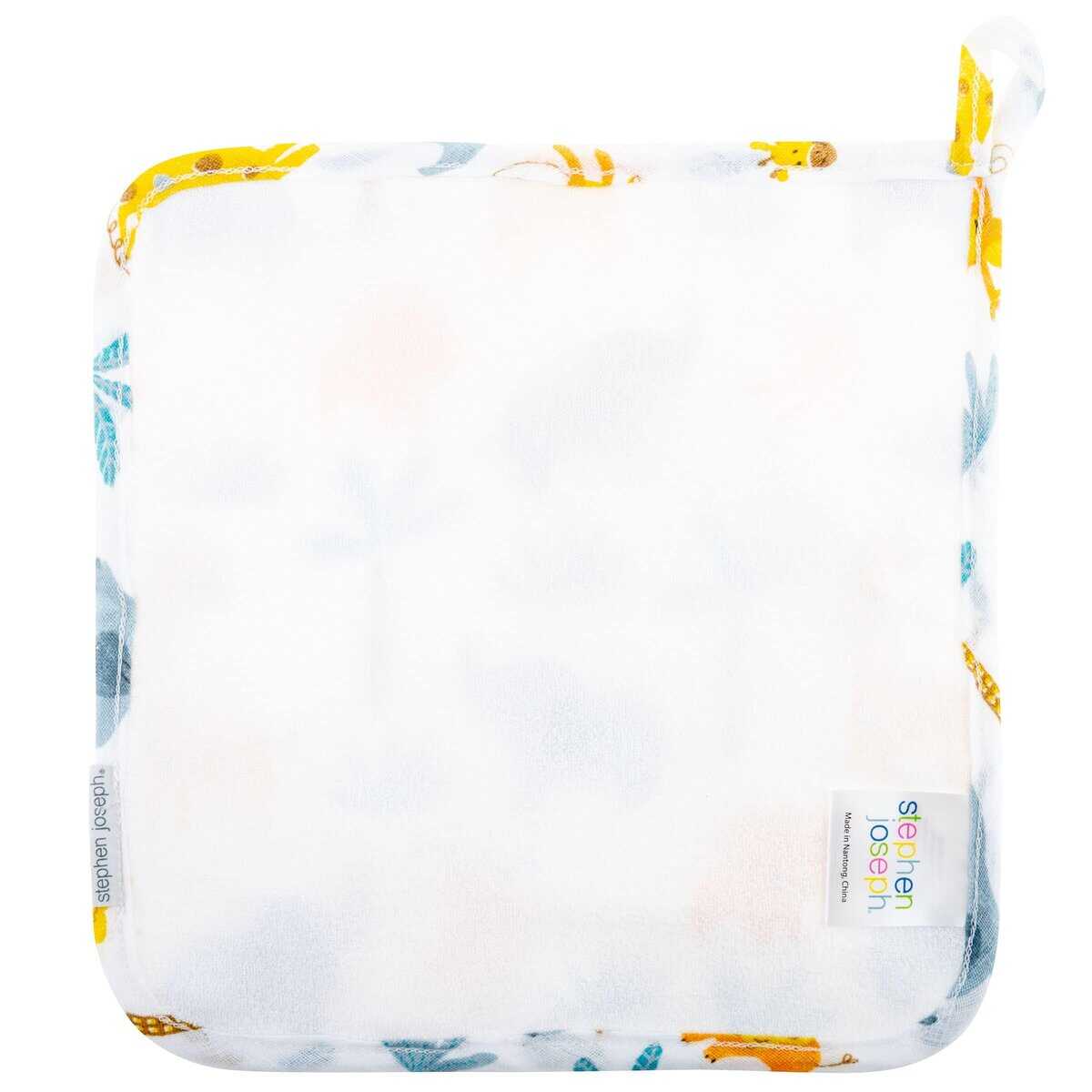 Toalla con capucha y paño para bebé de muselina Stephen - Imagen 6