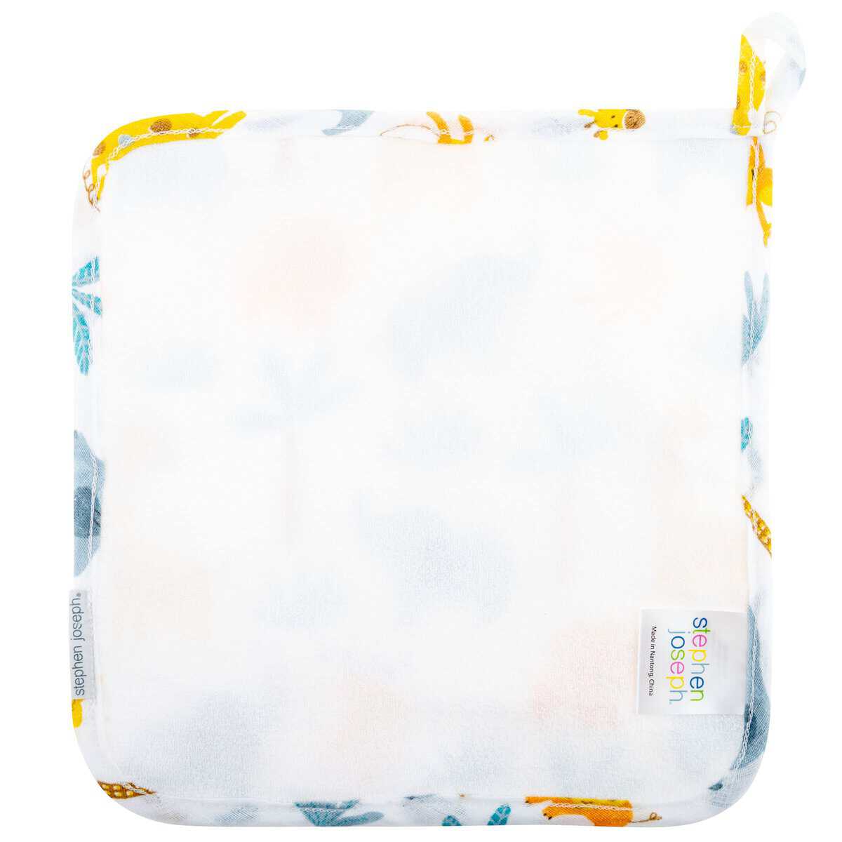 Toalla con capucha y paño para bebé de muselina Stephen - Imagen 5