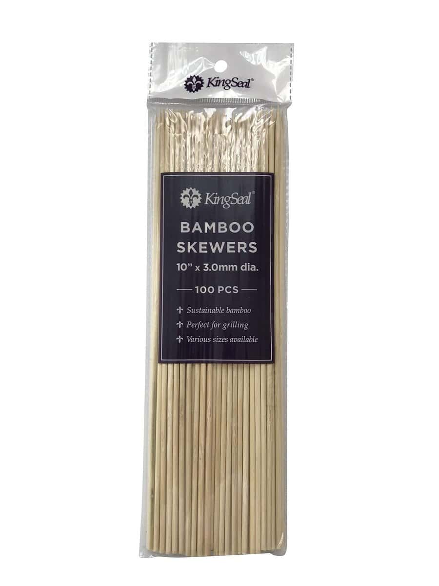 1600 Count | Brochetas de bambú natural KingSeal, 10