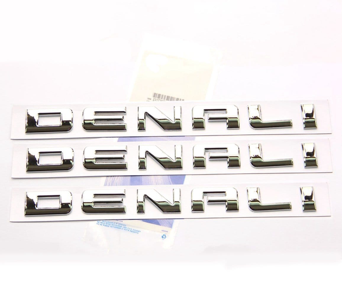 Emblemas de placa de nombre Denali Hd -Cromo