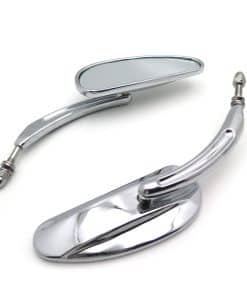 Espejos de Motocicleta Forma de Plátano Cromados