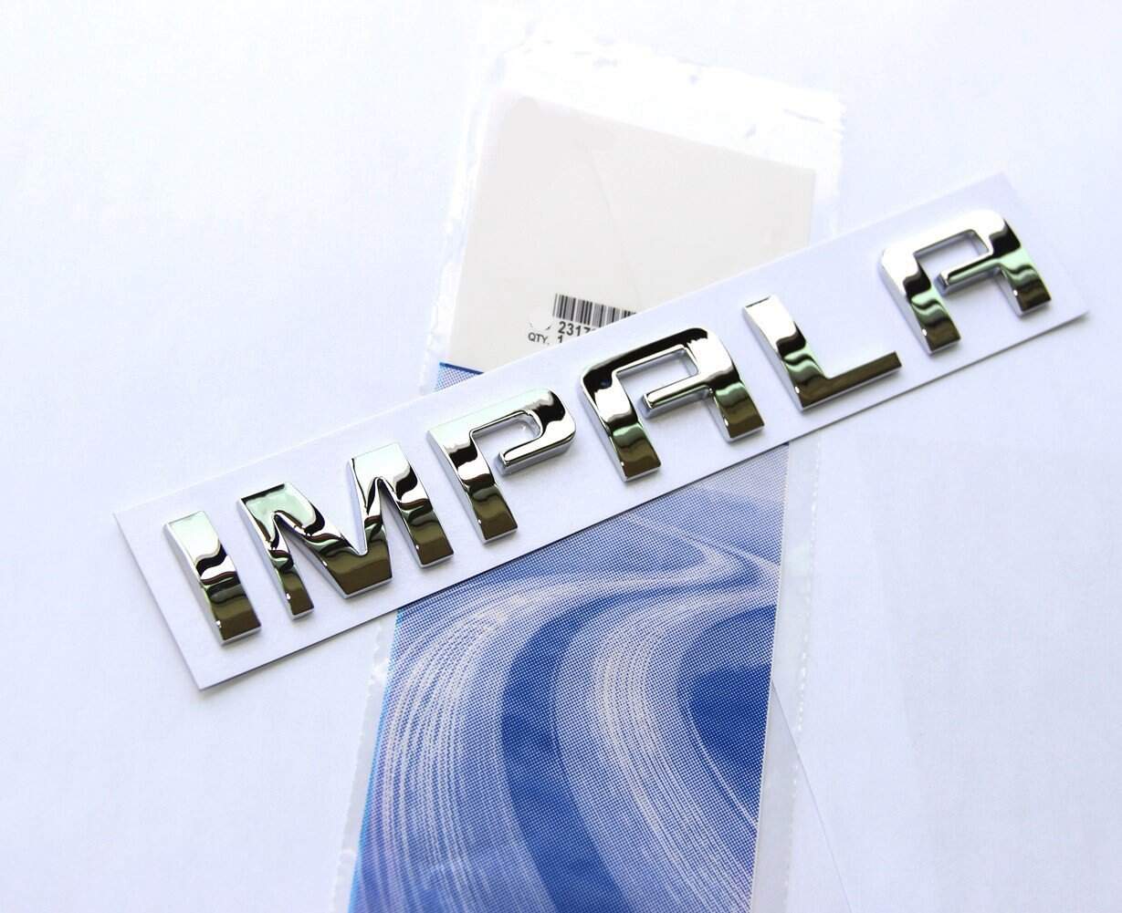 2Pack OEM Emblemas de Letras del Nombre Impala 3D Logo - Imagen 3
