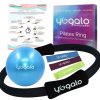 Set de Anillo y Pelota de Pilates con 3 Bandas de -Negro